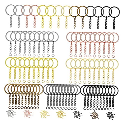 Homoyoyo 1Satz DIY Schlüsselring Teile Metall Schlüsselringe Spaltringe Offene Biegeringe für Schlüsselanhänger Bastelprojekte und Schmuckzubehör Homoyoyo 1Satz DIY Schlüsselring Teile Metall Schlüsselringe Spaltringe Offene Biegeringe für Schlüsselanhänger Bastelprojekte und Schmuckzubehör von Homoyoyo