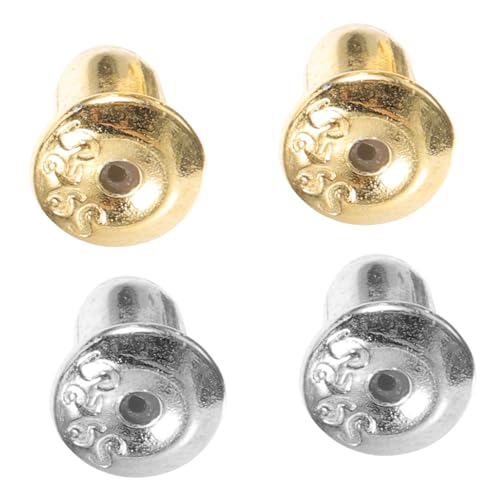 Homoyoyo 2 Paare Ohrring Verschlüsse aus Silber und Gold Hypoallergene Ohrstecker Stopper Langlebige DIY Schmuckzubehör für Präzises Basteln und Sicheren Halt Homoyoyo 2 Paare Ohrring Verschlüsse aus Silber und Gold Hypoallergene Ohrstecker Stopper Langlebige DIY Schmuckzubehör für Präzises Basteln und Sicheren Halt von Homoyoyo