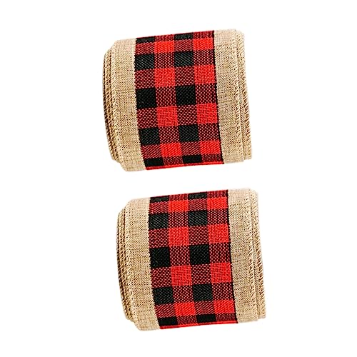 Homoyoyo 2 Rollen Weihnachts Geschenkband mit Karomuster Rustikales Stoffband in Rot Schwarz für DIY Geschenkverpackung Weihnachtsdeko Bastelarbeiten und Schleifen Festliche Dekoration Homoyoyo 2 Rollen Weihnachts Geschenkband mit Karomuster Rustikales Stoffband in Rot Schwarz für DIY Geschenkverpackung Weihnachtsdeko Bastelarbeiten und Schleifen Festliche Dekoration von Homoyoyo
