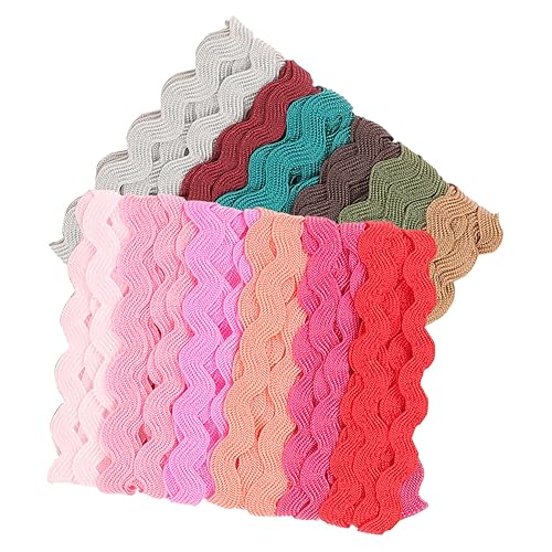 Homoyoyo 2 Rollen Wellenband Biegbarer Fransenbesatz Geschenkband für DIY Nähen Haarschleifen Dekoration Vielseitig Einsetzbar für Feste und Handarbeiten Homoyoyo 2 Rollen Wellenband Biegbarer Fransenbesatz Geschenkband für DIY Nähen Haarschleifen Dekoration Vielseitig Einsetzbar für Feste und Handarbeiten von Homoyoyo
