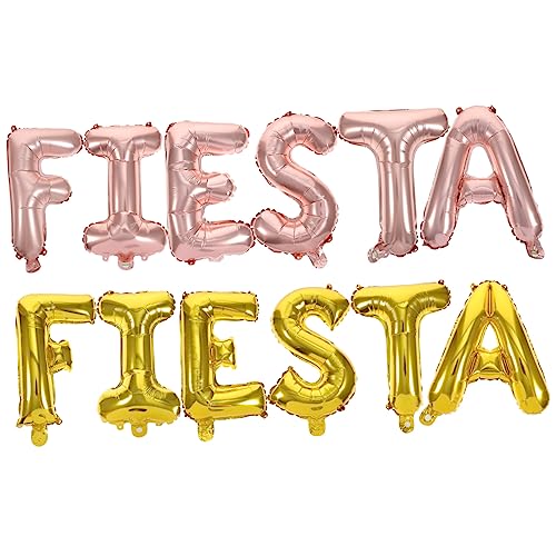 Homoyoyo 2 Sets Fiesta-Folienballons Für Mexikanische Partys – Mylar-Ballons in Bunten Farben Ideale Dekoration Für Geburtstag Hochzeit Und Cinco De Mayo Inklusive Alphabet Buchstaben von Homoyoyo