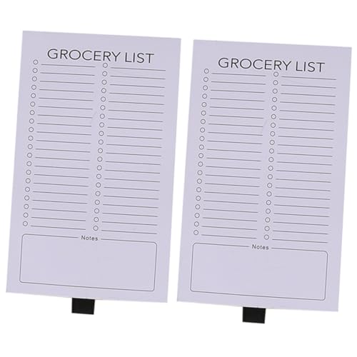 Homoyoyo 2 Stück Magnetisches Kühlschrank Notizblock Weiche Magnet Haftnotizen mit Reißbarer Einkaufsliste Glattes Papier für To Do Listen und Einkaufsplan Memo Pad für Haushalt und Büro Homoyoyo 2 Stück Magnetisches Kühlschrank Notizblock Weiche Magnet Haftnotizen mit Reißbarer Einkaufsliste Glattes Papier für To Do Listen und Einkaufsplan Memo Pad für Haushalt und Büro von Homoyoyo