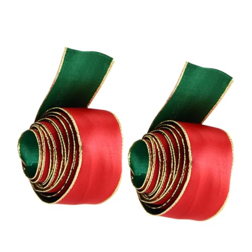 Homoyoyo 2 Stück Teiliges Geschenkband Breit Doppelseitiges Dekoband Rot und Grün aus Langlebigem Stoff Festliches Weihnachtsband für Geschenkverpackungen Party und Hochzeitsdekoration Homoyoyo 2 Stück Teiliges Geschenkband Breit Doppelseitiges Dekoband Rot und Grün aus Langlebigem Stoff Festliches Weihnachtsband für Geschenkverpackungen Party und Hochzeitsdekoration von Homoyoyo