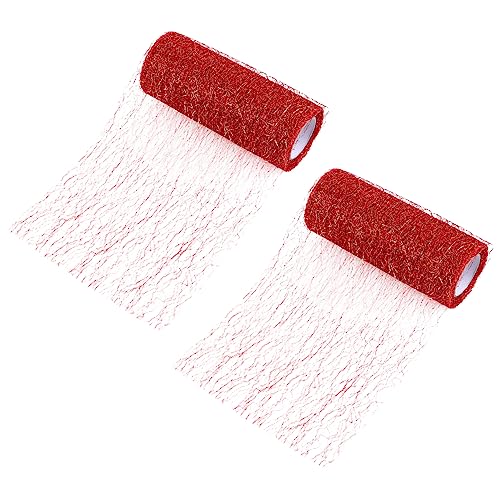 Homoyoyo 2 Stück Teiliges Mesh Dekoband Breit mit Goldfäden Glänzendes DIY Material für Bastelprojekte Geschenkbänder Hochzeitsdeko und Kreative Handarbeiten Homoyoyo 2 Stück Teiliges Mesh Dekoband Breit mit Goldfäden Glänzendes DIY Material für Bastelprojekte Geschenkbänder Hochzeitsdeko und Kreative Handarbeiten von Homoyoyo