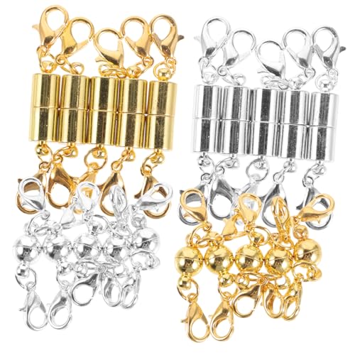 Homoyoyo 20 Stück Teiliges Magnetverschluss für Schmuckherstellung Runde DIY Schmuckverbinder für Halsketten und Armbänder Stabile Formbeständige Verschlüsse für Bastelprojekte und Homoyoyo 20 Stück Teiliges Magnetverschluss für Schmuckherstellung Runde DIY Schmuckverbinder für Halsketten und Armbänder Stabile Formbeständige Verschlüsse für Bastelprojekte und von Homoyoyo