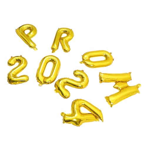 Homoyoyo 2024 Abschlussball Folienballons Set - Große - Goldene Buchstabenballons Für Die Abschlussfeier Perfekte Dekoration Für Den Abschlussball Und Feierlichkeiten von Homoyoyo