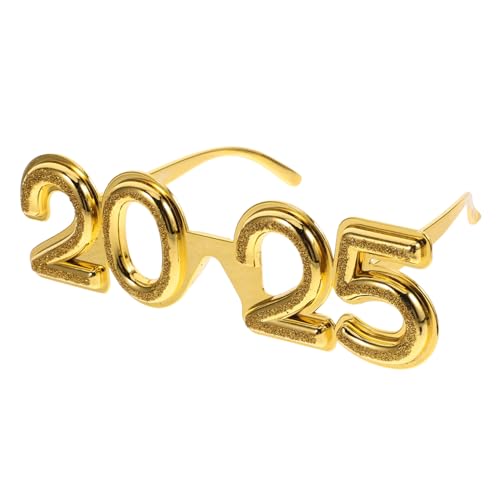 Homoyoyo 2025 Dekorationsgläser Für Das Neue Jahr Lustige Tanzende Neuheitsbrille Party-brillen- Party -requisiten Neujahr Retro 2024 Brillen Silvester Brille Golden Stk von Homoyoyo