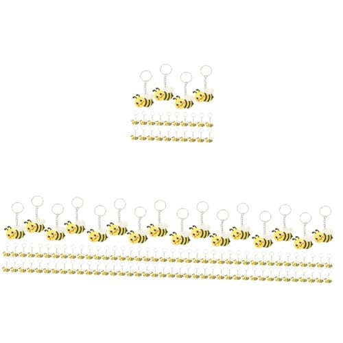 Homoyoyo 24 Stück Niedliche Bienen Schlüsselanhänger - Gelbe Cartoon-Biene Taschenanhänger Für Dekoration Gastgeschenke Und Partybedarf Perfekt Für Und Bienenliebhaber von Homoyoyo