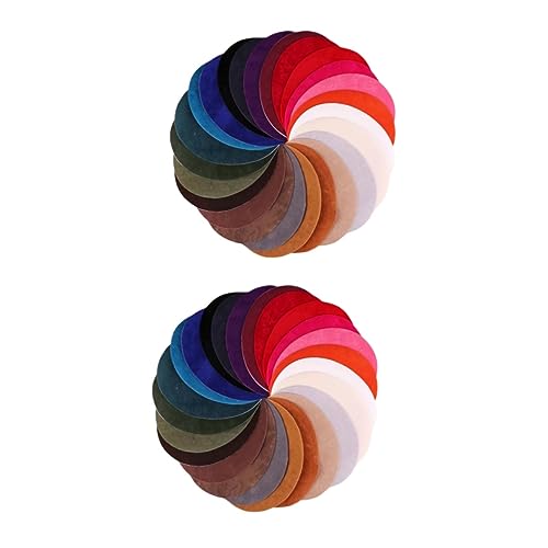 Homoyoyo 25 Stück Ovale Wildleder Rindsleder Ellenbogen- Und Knie-Patches Zum Aufbügeln – Ideal Für DIY Reparaturen An Pullovern Und Jeans Langlebig Und Vielseitig Einsetzbar von Homoyoyo