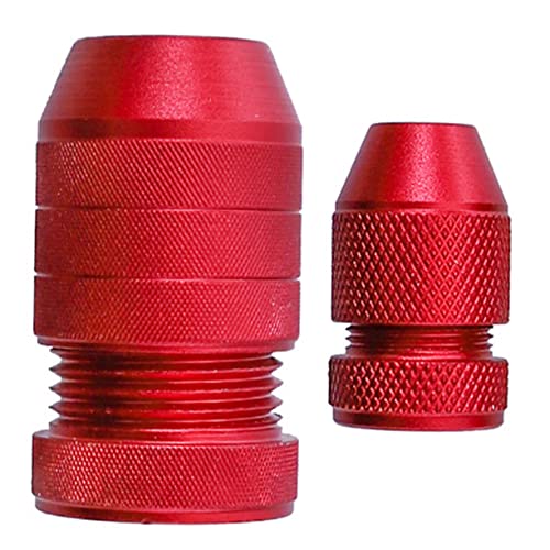 Homoyoyo 2St Bohrstopper Mini Holzbearbeitungsbohrerstopper Bohren Bohrerpositionierer Pilotbohrer Loch Grat tiefenanschlag drill locator Anschlagkragen für Bohrer kleiner Bohrerkragen rot von Homoyoyo