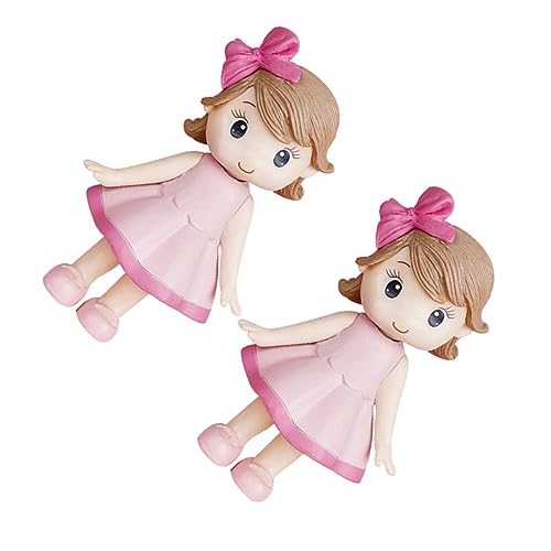 Homoyoyo 2er Set Kleine Mädchen Figur Cartoon Rock Girl Modell Deko Für Desktop - Fotorequisite Und Geburtstagsfeier - Perfekte Partydekoration Für Kindergeburtstage Und Babypartys von Homoyoyo