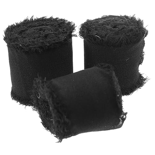 Homoyoyo 3 Rollen Handgemachtes Fransen Chiffonband Geschenkband für Geschenkverpackung Brautstrauß Partydekoration Farbintensiv Langlebig Vielseitig für DIY Bastelprojekte Homoyoyo 3 Rollen Handgemachtes Fransen Chiffonband Geschenkband für Geschenkverpackung Brautstrauß Partydekoration Farbintensiv Langlebig Vielseitig für DIY Bastelprojekte von Homoyoyo
