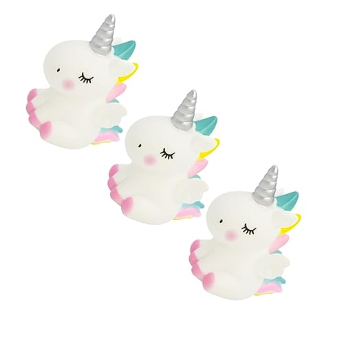 Homoyoyo 3 Stück Einhorn Figur Mini Einhorn Kuchen Topper - Rosa Fee Für Garten - Desktop Und Tischdekoration Perfekt Für Babyparty Hochzeit Und Geburtstagsfeier von Homoyoyo