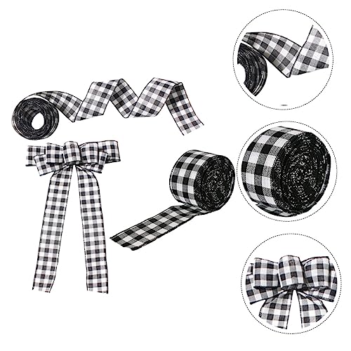 Homoyoyo 3 Stück Teiliges Weihnachtsschleifen aus Hochwertigem Leinen Langlebige Geschenkband Dekorationen mit Kariertem Muster für Diy Weihnachtsdeko und Geschenkverpackung Homoyoyo 3 Stück Teiliges Weihnachtsschleifen aus Hochwertigem Leinen Langlebige Geschenkband Dekorationen mit Kariertem Muster für Diy Weihnachtsdeko und Geschenkverpackung von Homoyoyo