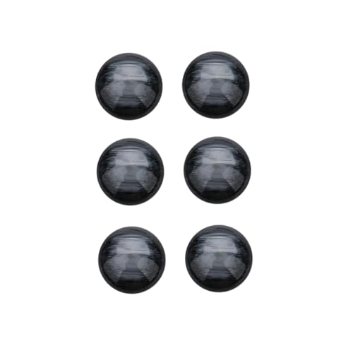 Homoyoyo 30 Stück 12mm Schwarze Cabochons Aus Harz - Perfekte Schmuckperlen Für DIY Bastelprojekte - Charms Und Anhänger Ideal Für Kreative Handwerksideen Und Schmuckherstellung von Homoyoyo