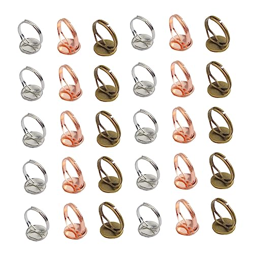 Homoyoyo 30 Stück Mädchen Ring Mode-Accessoire kleiner Finger Ringe Basteln einfach Leerzeichen einhandzwinge halstücher Hand Jewelry Handschmuck Damenring Schmuck selber machen Eisen Homoyoyo 30 Stück Mädchen Ring Mode-Accessoire kleiner Finger Ringe Basteln einfach Leerzeichen einhandzwinge halstücher Hand Jewelry Handschmuck Damenring Schmuck selber machen Eisen von Homoyoyo