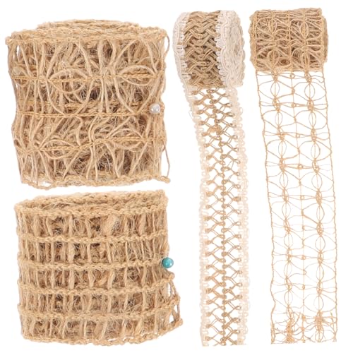 Homoyoyo 4 Rollen Baumwoll Leinen Band Gewebtes Geschenkband für Geschenkverpackung Handgemachtes DIY Geschenkband Strapazierfähiges Dekoratives Schleifenband für Party und Basteln Homoyoyo 4 Rollen Baumwoll Leinen Band Gewebtes Geschenkband für Geschenkverpackung Handgemachtes DIY Geschenkband Strapazierfähiges Dekoratives Schleifenband für Party und Basteln von Homoyoyo