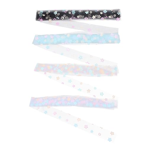 Homoyoyo 4 Rollen Festliches Blumendesign Geschenkband Schneidbares Bastelband für DIY Haarschleifen Hochzeitseinladungen und Dekorationen Farblich Sortiert in Weiß und Schwarz Breit Homoyoyo 4 Rollen Festliches Blumendesign Geschenkband Schneidbares Bastelband für DIY Haarschleifen Hochzeitseinladungen und Dekorationen Farblich Sortiert in Weiß und Schwarz Breit von Homoyoyo