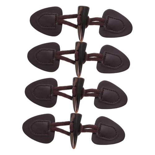 Homoyoyo 4 Sätze Schnalle Aus Hornlederimitat Knebel Für Kleidung Schaltfläche Umschalten Knebelverschlüsse Zum Nähen Knebelknöpfe Für Pullover Baumwollseil Brown Homoyoyo 4 Sätze Schnalle Aus Hornlederimitat Knebel Für Kleidung Schaltfläche Umschalten Knebelverschlüsse Zum Nähen Knebelknöpfe Für Pullover Baumwollseil Brown von Homoyoyo