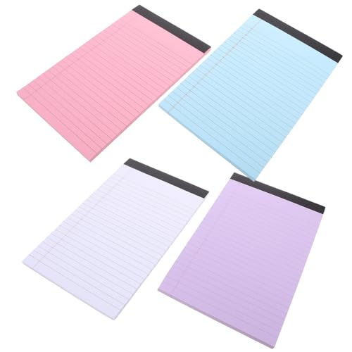 Homoyoyo 4 Stück Teiliges Kleine Legal Pads Farbig Liniert mit Perforiertem Papier Schreibblock für Notizen To Do Listen Memo Büro und Home Office Nutzung Homoyoyo 4 Stück Teiliges Kleine Legal Pads Farbig Liniert mit Perforiertem Papier Schreibblock für Notizen To Do Listen Memo Büro und Home Office Nutzung von Homoyoyo