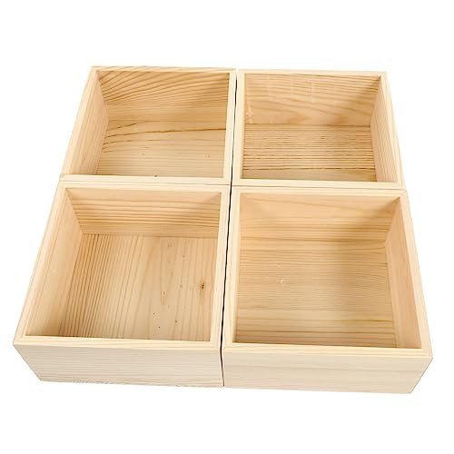 Homoyoyo 4Stücke Kleine Hölzerne Aufbewahrungsboxen DIY Organizer für Hochzeit Geschenkkarton Hochwertigem Holz für Ringaufbewahrung Homoyoyo 4Stücke Kleine Hölzerne Aufbewahrungsboxen DIY Organizer für Hochzeit Geschenkkarton Hochwertigem Holz für Ringaufbewahrung von Homoyoyo