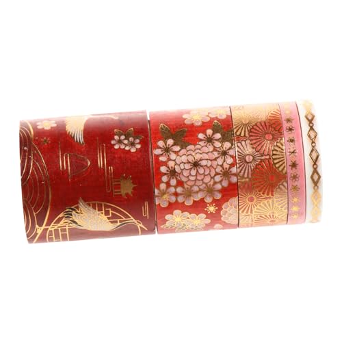 Homoyoyo 5 Rollen Chinesisches Washi Tape Dekoratives Klebeband Im Stil Des Chinesischen Designs - Ideal Für Scrapbooking - DIY Handwerk Und Kreative Perfekt Für Neujahr Und von Homoyoyo