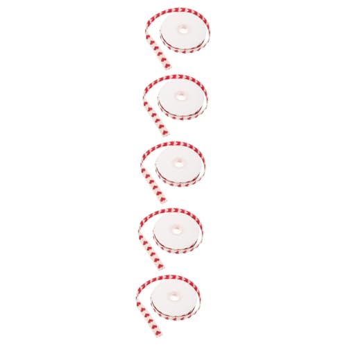 Homoyoyo 5 Rollen DIY Zubehör Dekoband Paketband Herzen Valentinsbänder Zum Basteln Farbband Zum Verpacken Schleifen Zum Verpacken Geschenkband DIY Bedarf Polyester Baumwolle Homoyoyo 5 Rollen DIY Zubehör Dekoband Paketband Herzen Valentinsbänder Zum Basteln Farbband Zum Verpacken Schleifen Zum Verpacken Geschenkband DIY Bedarf Polyester Baumwolle von Homoyoyo
