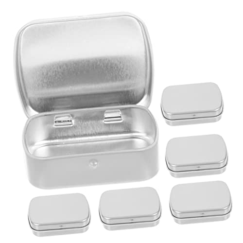 Homoyoyo 5 Stück Aufbewahrungsbox für Bonbons winzige Dose Organizer und Aufbewahrungsschublade Süßigkeiten Fächer Gewürzbehälter leerer Kleinigkeiten-Organizer Eisen Silver Homoyoyo 5 Stück Aufbewahrungsbox für Bonbons winzige Dose Organizer und Aufbewahrungsschublade Süßigkeiten Fächer Gewürzbehälter leerer Kleinigkeiten-Organizer Eisen Silver von Homoyoyo
