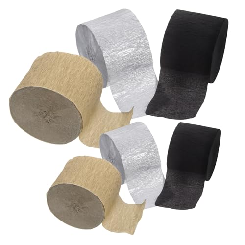 Homoyoyo 6 Stück Dekorative Krepppapier Bänder Teiliges für Partys Hochzeiten und Feiern Leicht und Einfach zu Verwenden für Geburtstags und Jubiläumsdekorationen Homoyoyo 6 Stück Dekorative Krepppapier Bänder Teiliges für Partys Hochzeiten und Feiern Leicht und Einfach zu Verwenden für Geburtstags und Jubiläumsdekorationen von Homoyoyo