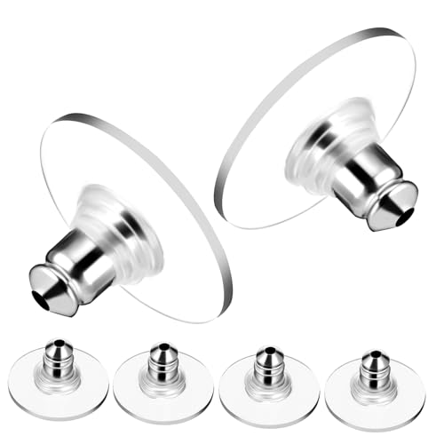 Homoyoyo 6 Stück Sterlingsilber Ohrstecker Verschlüsse – Ersatz Für Diamant-Ohrstecker - Sichere Stützverschlüsse Ideales Zubehör Für Ihre Ohrringe Langlebig Und Stilvoll von Homoyoyo