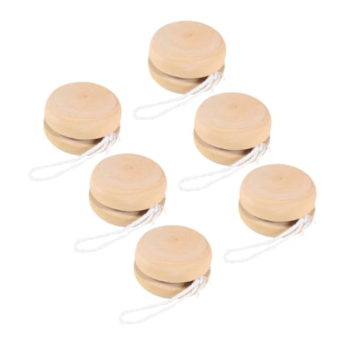 Homoyoyo 6er Set Holz-Yo-Yos Für – Anfänger Jo Jo Aus Holz Zum Bemalen Und Basteln Ideal Als Mitgebsel Für Geburtstagsfeiern Und Weihnachten von Homoyoyo