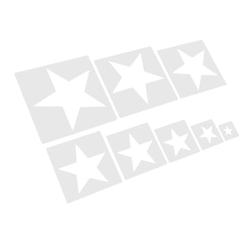 Homoyoyo 8 Teilige Malschablonen Schablonen Zum Zeichnen Basteln Und Für Künstlerbedarf Vorlagen Scrapbooking Stern Vorlagen Set DIY Vorlage Malen Stern Vorlage Weißer Kunststoff Homoyoyo 8 Teilige Malschablonen Schablonen Zum Zeichnen Basteln Und Für Künstlerbedarf Vorlagen Scrapbooking Stern Vorlagen Set DIY Vorlage Malen Stern Vorlage Weißer Kunststoff von Homoyoyo
