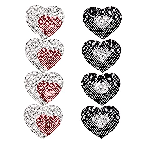 Homoyoyo 8Stücke Teiliges Herzförmiges Strass Pflaster Dekorative Applikationen für Kleidung und Taschen Selbstklebende Strasssteine für DIY Projekte und Styles Homoyoyo 8Stücke Teiliges Herzförmiges Strass Pflaster Dekorative Applikationen für Kleidung und Taschen Selbstklebende Strasssteine für DIY Projekte und Styles von Homoyoyo