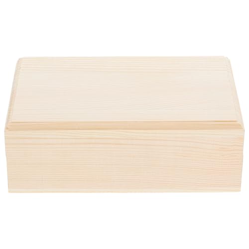 Homoyoyo Aufbewahrungsbox Aus Unbehandeltem Holz Holzetui Mit Magnetischem Klappdeckel – Organizer Für Schmuckandenken – Dekorative Schmuckschatulle Zum Selbermachen Homoyoyo Aufbewahrungsbox Aus Unbehandeltem Holz Holzetui Mit Magnetischem Klappdeckel – Organizer Für Schmuckandenken – Dekorative Schmuckschatulle Zum Selbermachen von Homoyoyo