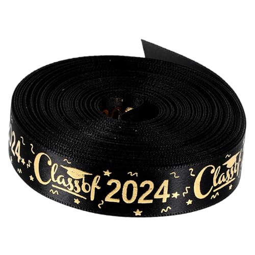 Homoyoyo DIY Geschenkband Polyester Satin Schleifenband mit Goldprägung Vielseitiges Verpackungsband für Abschlussfeier Partydeko Basteln und Geschenkverpackung Homoyoyo DIY Geschenkband Polyester Satin Schleifenband mit Goldprägung Vielseitiges Verpackungsband für Abschlussfeier Partydeko Basteln und Geschenkverpackung von Homoyoyo