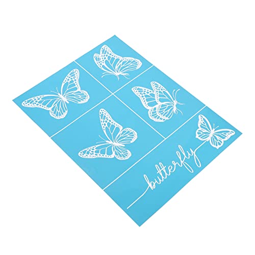 Homoyoyo DIY Siebdruck Schablonen Waschbare Selbstklebende Schablonen für Bastelprojekte und Transfers Vielseitig Einsetzbar für Dekoration Fotoalben und Grußkarten Homoyoyo DIY Siebdruck Schablonen Waschbare Selbstklebende Schablonen für Bastelprojekte und Transfers Vielseitig Einsetzbar für Dekoration Fotoalben und Grußkarten von Homoyoyo