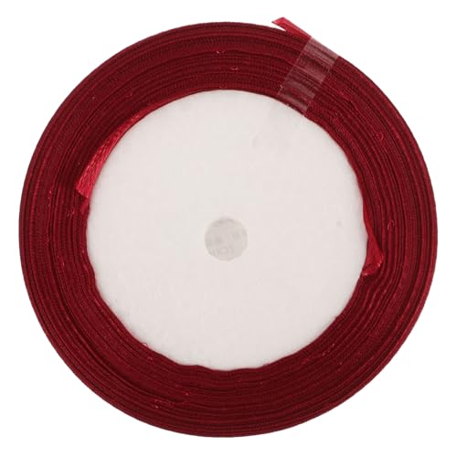 Homoyoyo Dekoratives Geschenkband Weinrot Vielseitiges Satinband für Geschenkboxen DIY Bastelprojekte Partydekoration Langlebiges Farbechtes Verpackungsband für Feiern und Anlässe Homoyoyo Dekoratives Geschenkband Weinrot Vielseitiges Satinband für Geschenkboxen DIY Bastelprojekte Partydekoration Langlebiges Farbechtes Verpackungsband für Feiern und Anlässe von Homoyoyo