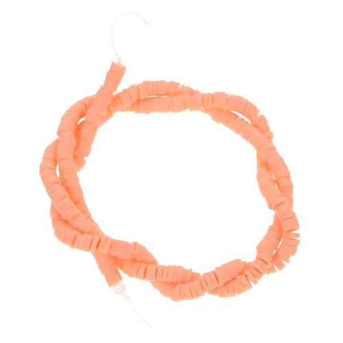 Homoyoyo Flache Polymer-Heishi-Tonperlen in Orange Für Die Schmuckherstellung Ideal Für DIY Armbänder Ohrringe Und Halsketten Perfektes Zubehör Für Kreative Bastelprojekte von Homoyoyo