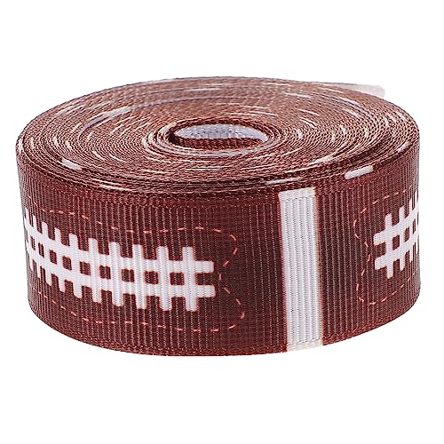 Homoyoyo Geschenkband Rugby Muster Breit Sportliches Diy Band für Partydekorationen Schleifen Kuchenverzierung und Geschenkverpackung Homoyoyo Geschenkband Rugby Muster Breit Sportliches Diy Band für Partydekorationen Schleifen Kuchenverzierung und Geschenkverpackung von Homoyoyo