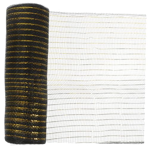 Homoyoyo Geschenkband aus Netzgaze Langlebiges DIY Schleifenband für Geschenkverpackung Kreative Dekoration für Blumen Feiern und Hochzeiten Flexible Sichere Materialien Schwarz Gold Homoyoyo Geschenkband aus Netzgaze Langlebiges DIY Schleifenband für Geschenkverpackung Kreative Dekoration für Blumen Feiern und Hochzeiten Flexible Sichere Materialien Schwarz Gold von Homoyoyo