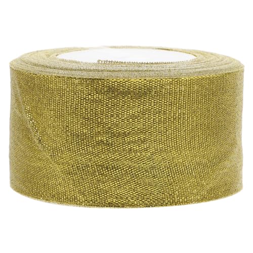 Homoyoyo Glitzerndes Geschenkband Breit Gold Glitzerndes Organza Schleifenband Vielseitig für Geschenkverpackung Haarschleifen Blumenarrangements DIY Basteln und Partydekoration Homoyoyo Glitzerndes Geschenkband Breit Gold Glitzerndes Organza Schleifenband Vielseitig für Geschenkverpackung Haarschleifen Blumenarrangements DIY Basteln und Partydekoration von Homoyoyo