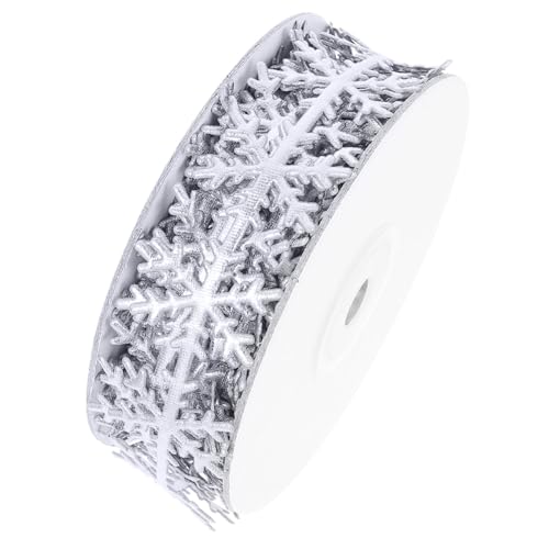 Homoyoyo Gold Silber Schneeflocken Geschenkband DIY Schmuck Zubehör Geschenkverpackung Dekoband Festliche Schleife für Weihnachten Hochzeit Party Dekoration Homoyoyo Gold Silber Schneeflocken Geschenkband DIY Schmuck Zubehör Geschenkverpackung Dekoband Festliche Schleife für Weihnachten Hochzeit Party Dekoration von Homoyoyo