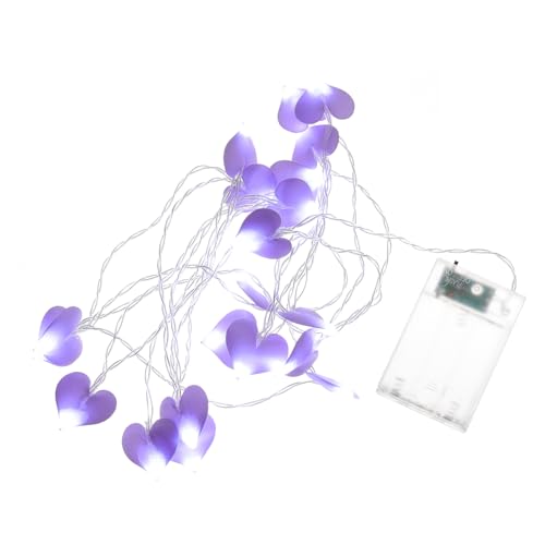 Homoyoyo Herz Lichterkette – 1 Set Romantische LED Lichterkette in Herzform Für Kreative Dekoration - Ideal Für Valentinstag - Hochzeiten Und Partys Batteriebetrieben Für Flexiblen von Homoyoyo