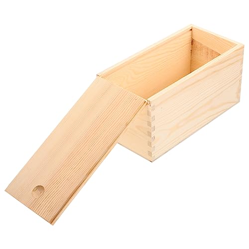 Homoyoyo Holz Schmuckschatulle Vintage Aufbewahrungsbox Für Schmuck Holzbox Mit Schieberdeckel Elegante Holzkiste Zur Schmuckorganisation Und Aufbewahrung von Homoyoyo