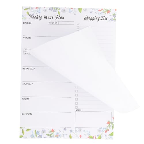 Homoyoyo Magnetischer Wochenplaner Notizblock Teilig mit Abreißbarer Einkaufsliste Wiederverwendbarer Meal Planner für Kühlschrank Nachhaltiger Magnet Mix für Wöchentliche Essensplanung Homoyoyo Magnetischer Wochenplaner Notizblock Teilig mit Abreißbarer Einkaufsliste Wiederverwendbarer Meal Planner für Kühlschrank Nachhaltiger Magnet Mix für Wöchentliche Essensplanung von Homoyoyo