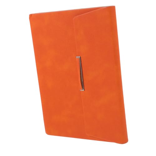 Homoyoyo PU Kunstleder Notizbuch Langlebiger Business Planer Notizblock mit Flachen Seiten für Schreiben für Büro Reisen und Studium und Tagesplaner Notepad Handliches Format in Orange Homoyoyo PU Kunstleder Notizbuch Langlebiger Business Planer Notizblock mit Flachen Seiten für Schreiben für Büro Reisen und Studium und Tagesplaner Notepad Handliches Format in Orange von Homoyoyo