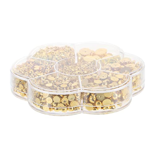 Homoyoyo Perlenschmuck Accessoires Farbige Nägel Hälfte Für Perlen Perlen Edelsteine Verzierungen Basteln Festival Praktische Nagelanhänger Zarte Nagelanhänger Goldener Homoyoyo Perlenschmuck Accessoires Farbige Nägel Hälfte Für Perlen Perlen Edelsteine Verzierungen Basteln Festival Praktische Nagelanhänger Zarte Nagelanhänger Goldener von Homoyoyo