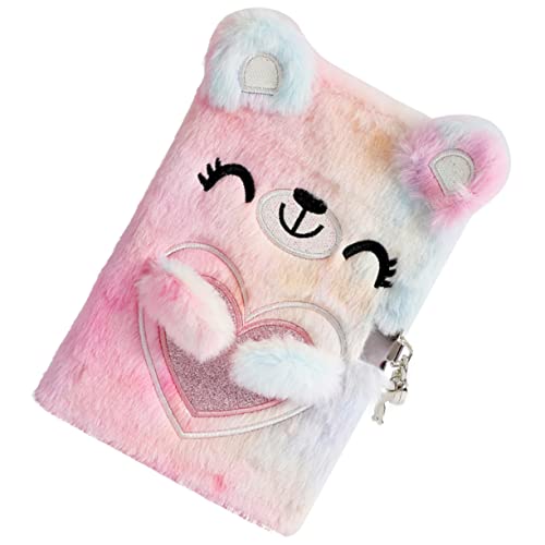 Homoyoyo Plüsch Notizbuch mit Schloss Cartoon Bär Design Linierte Tagebuch Notizheft für Mädchen Kawaii Journal Langlebiges Schreibwaren für Schüler Homoyoyo Plüsch Notizbuch mit Schloss Cartoon Bär Design Linierte Tagebuch Notizheft für Mädchen Kawaii Journal Langlebiges Schreibwaren für Schüler von Homoyoyo