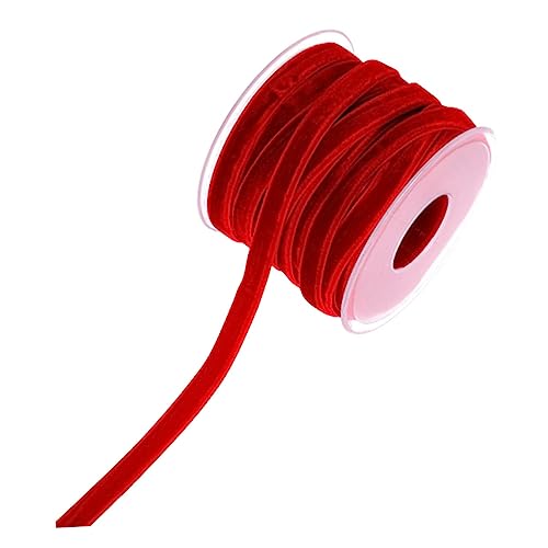 Homoyoyo Rotes Samtband Yards Flockband Strapazierfähiges Geschenkband für DIY Dekorationen Kleidung Party Hochzeit Bastelbedarf und Festliche Verpackungen Homoyoyo Rotes Samtband Yards Flockband Strapazierfähiges Geschenkband für DIY Dekorationen Kleidung Party Hochzeit Bastelbedarf und Festliche Verpackungen von Homoyoyo