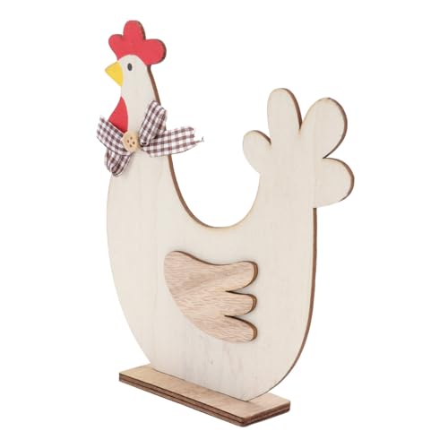 Homoyoyo Rustikale Holzfigur Huhn Als Deko Für Ostern – Charmante Tischdeko Und Herzstückdekoration Für Die Osterparty - Ideal Als Oder Spielfigur Für Ihr Zuhause von Homoyoyo